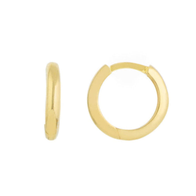 Essential Polished Huggie Hoop Earrings (Pair) - Carter's Collective Fine Jewelry