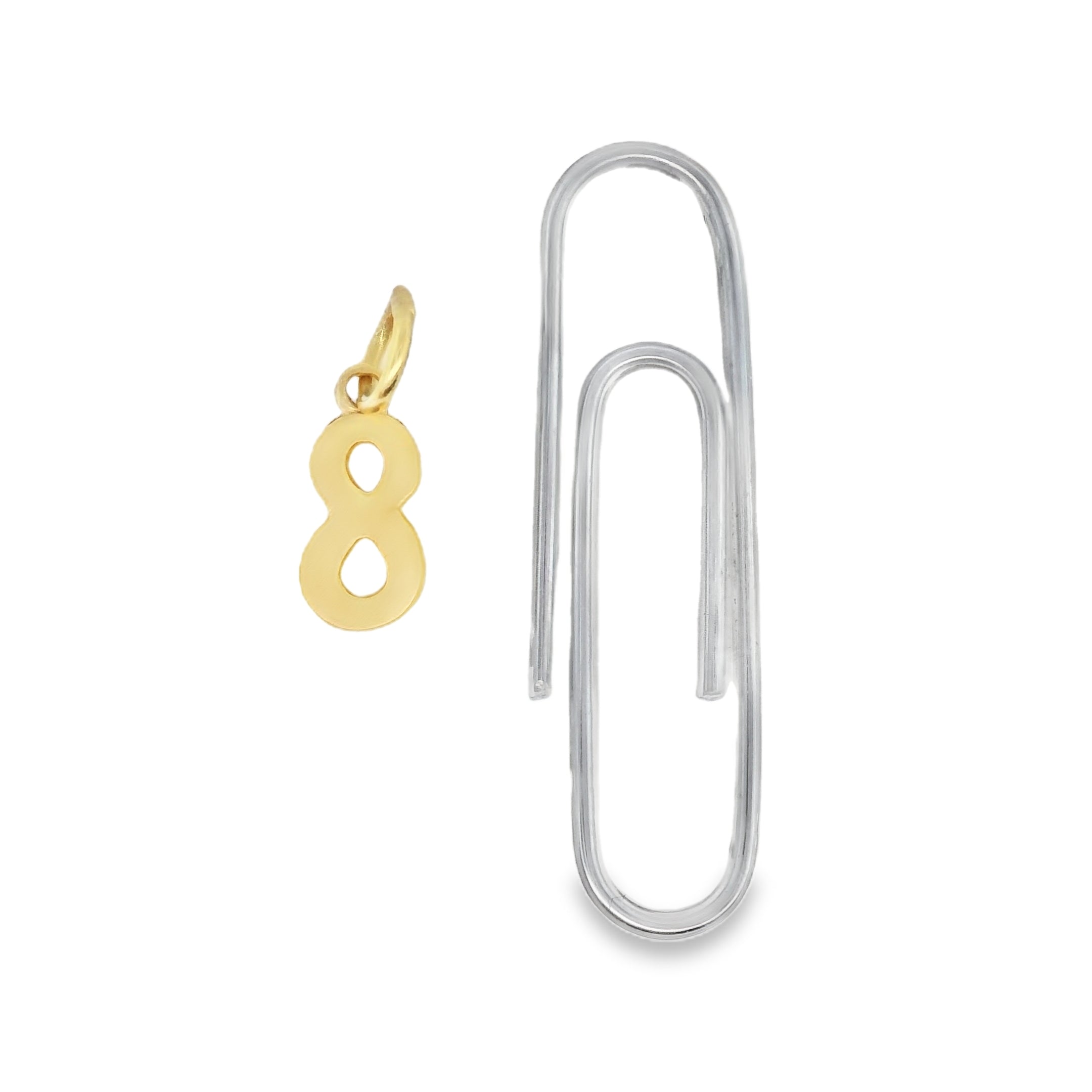 Petite Number 8 Charm - Carter's Collective Fine Jewelry