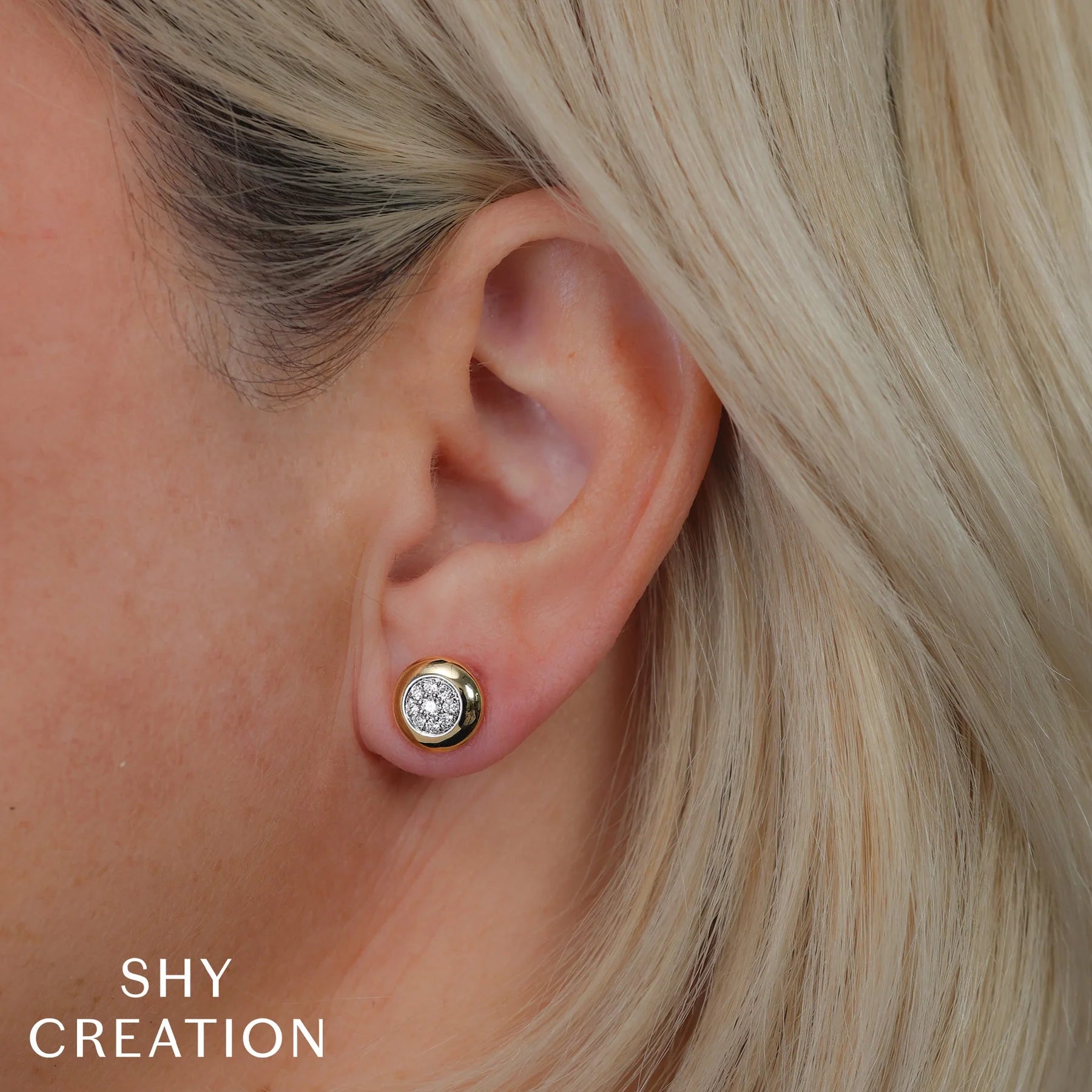 Diamond Bezel Circle Studs, 0.28 CTTW - Carter's Collective Fine Jewelry