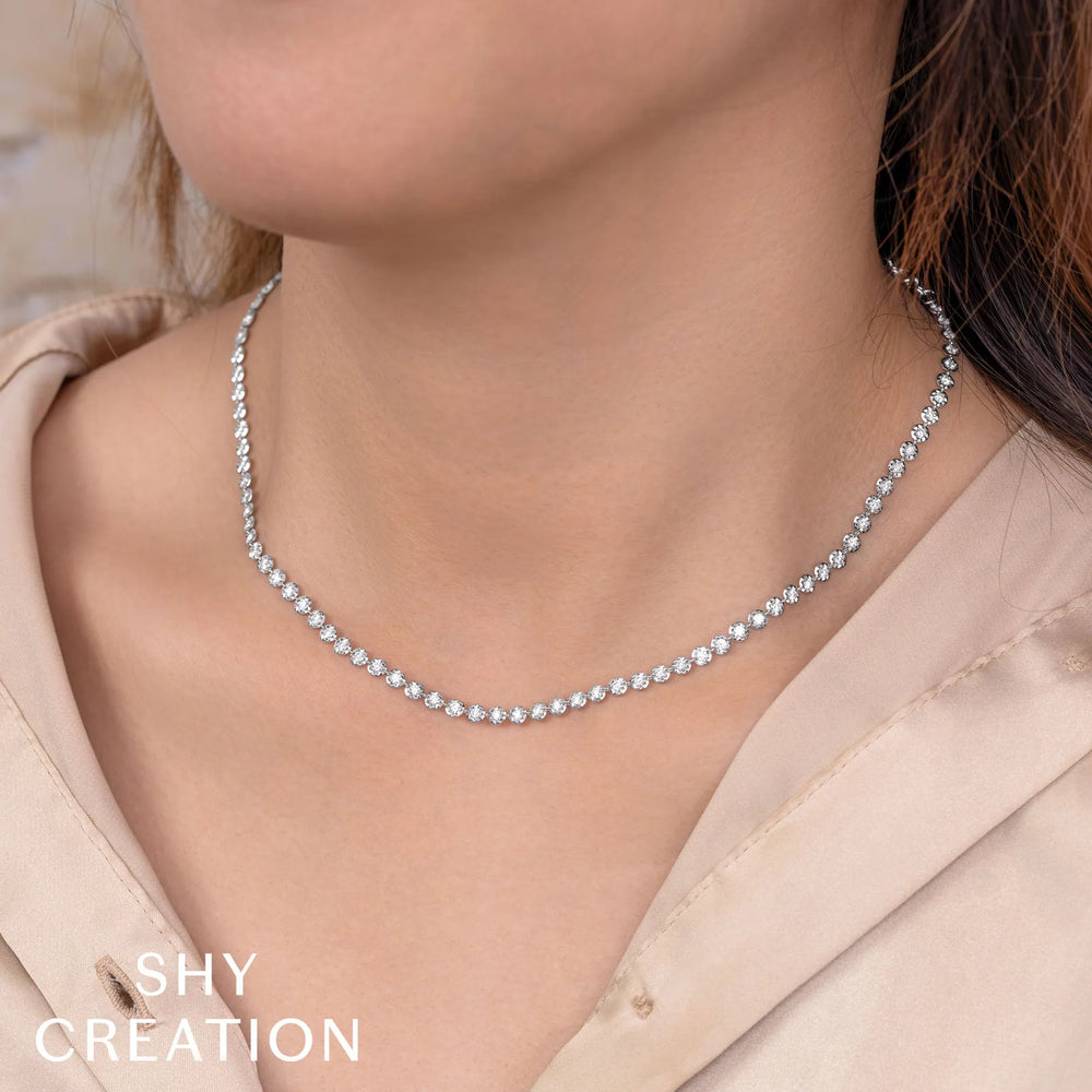 Natural Diamond Tennis Necklace,  2.23 CTTW - Carter's Collective Fine Jewelry