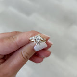 Previously Loved Pear Shape Diamond Contour Style Engagement Ring