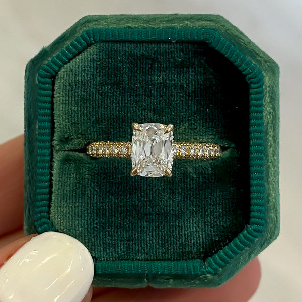 Willow Antique Cushion Diamond Engagement Ring