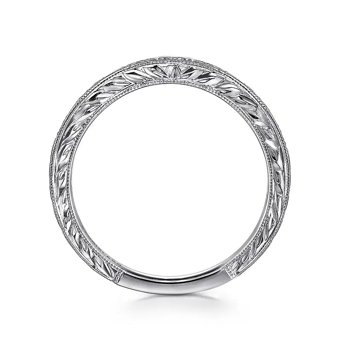 Micro Pavé Contour Diamond Wedding Band, 0.24 CTTW - Carter's Collective Fine Jewelry