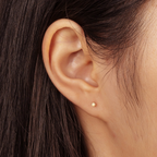 Hera Opal Piercing Stud Earring (Single) - Carter's Collective Fine Jewelry