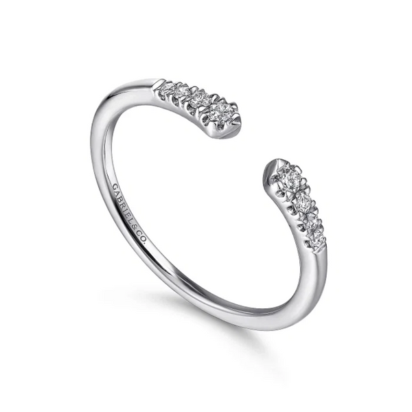 Open Diamond Stackable Wedding Band