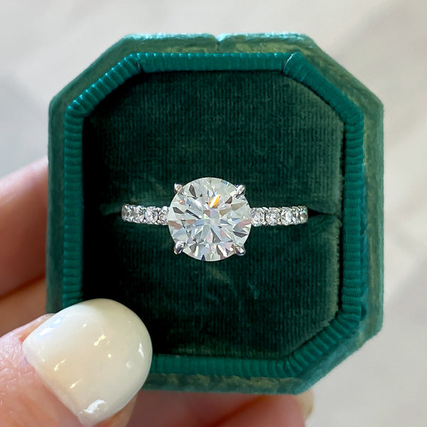 Iris Round Lab Grown Diamond Engagement Ring