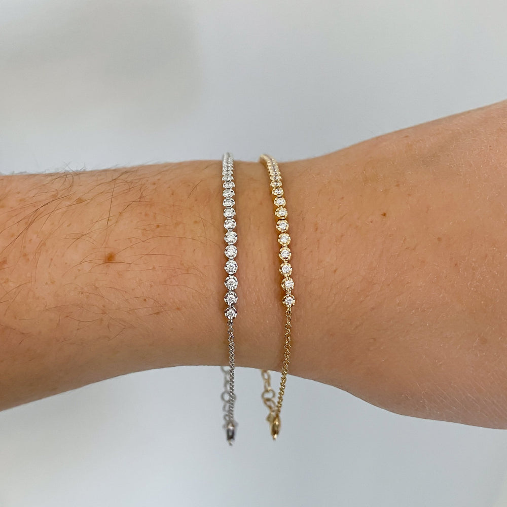 
                  
                    Crown Set Diamond Half Tennis Bracelet, 0.31 CTTW - Carter's Collective Fine Jewelry
                  
                