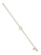 Paper Clip Chain Charm Bracelet