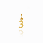 Petite Number 3 Charm - Carter's Collective Fine Jewelry