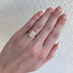 Azalea Lab Grown Radiant Cut Diamond Hidden Halo Solitaire Engagement Ring - Carter's Collective Fine Jewelry