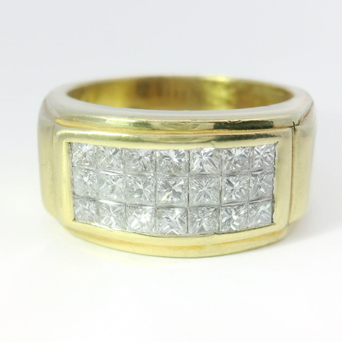 Previously Loved Princess Cut Diamond Wedding Band