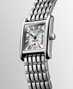 Longines "Mini Dolcevita" Watch with Silver "Flinqué" Dial, 29mm - Carter's Collective Fine Jewelry