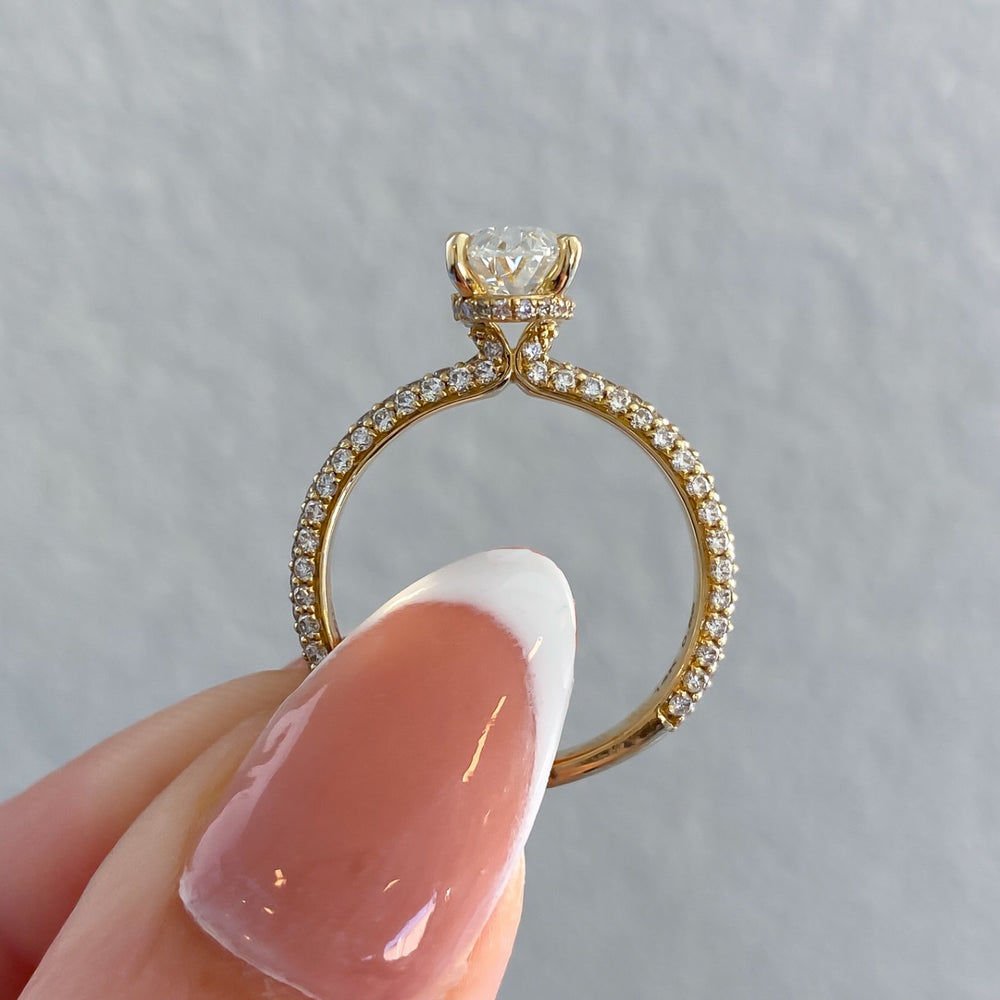 Willow Micro Pave Diamond Engagement Ring, 2.06 CTTW - Carter's Collective Fine Jewelry