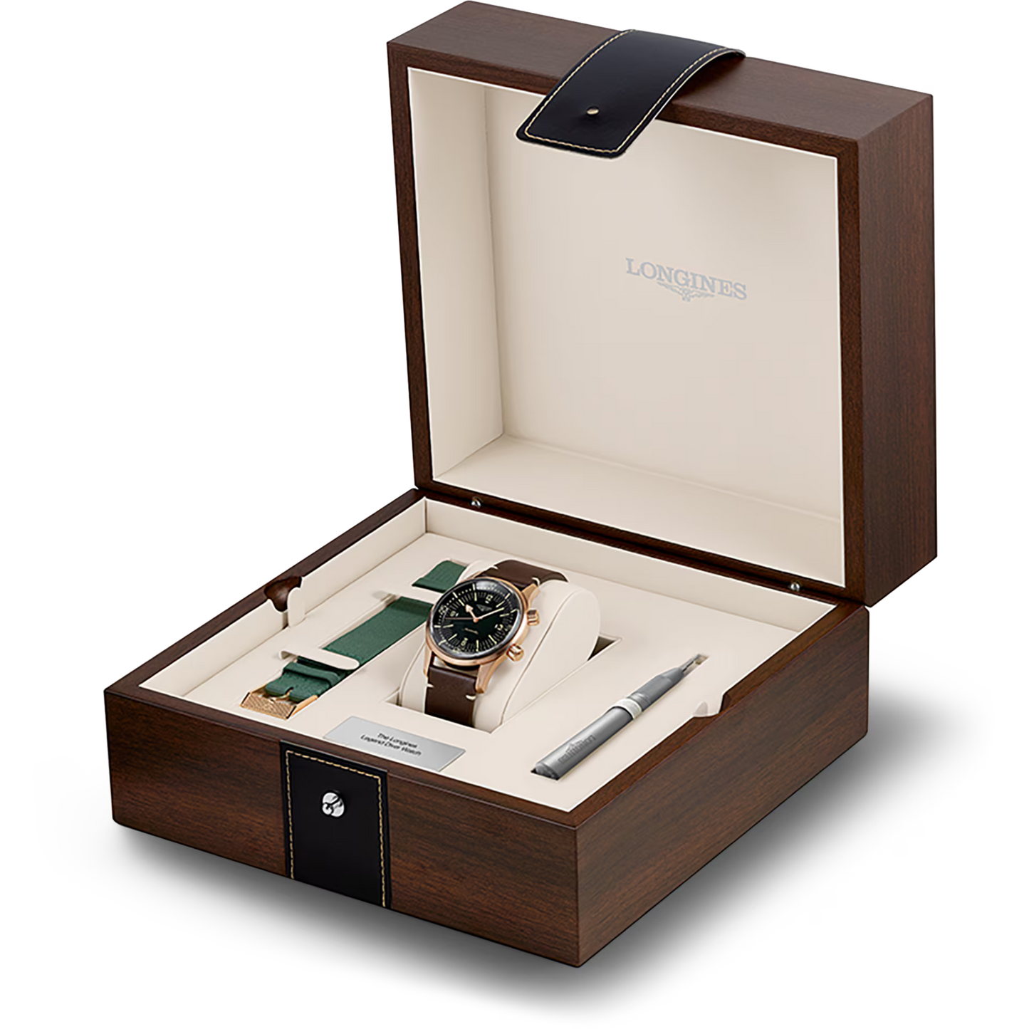 Longines "Legend Diver" Watch - Bronze/Titanium with Green Dial, 42mm - Carter's Collective Fine Jewelry