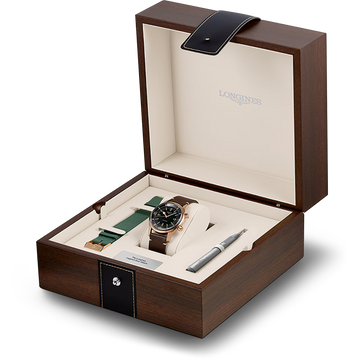 Longines "Legend Diver" Watch - Bronze/Titanium with Green Dial, 42mm - Carter's Collective Fine Jewelry