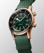 Longines "Legend Diver" Watch - Bronze/Titanium with Green Dial, 42mm - Carter's Collective Fine Jewelry