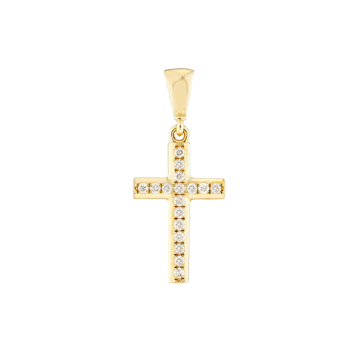 Diamond Cross Pendant, 0.10 CTTW