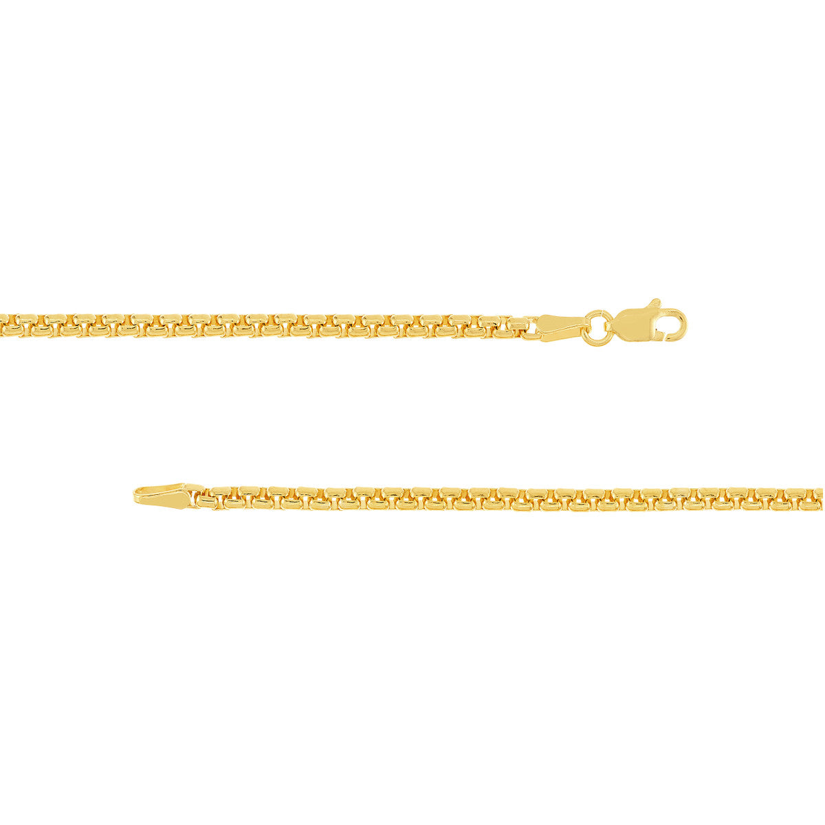 14 Karat Yellow Gold Round Box Chain 20" - Carter's Collective Fine Jewelry