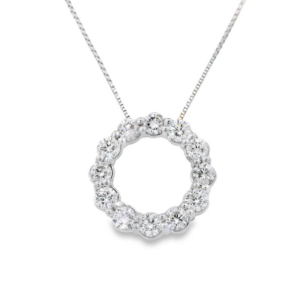 Previously Loved Open Circle Diamond Necklace