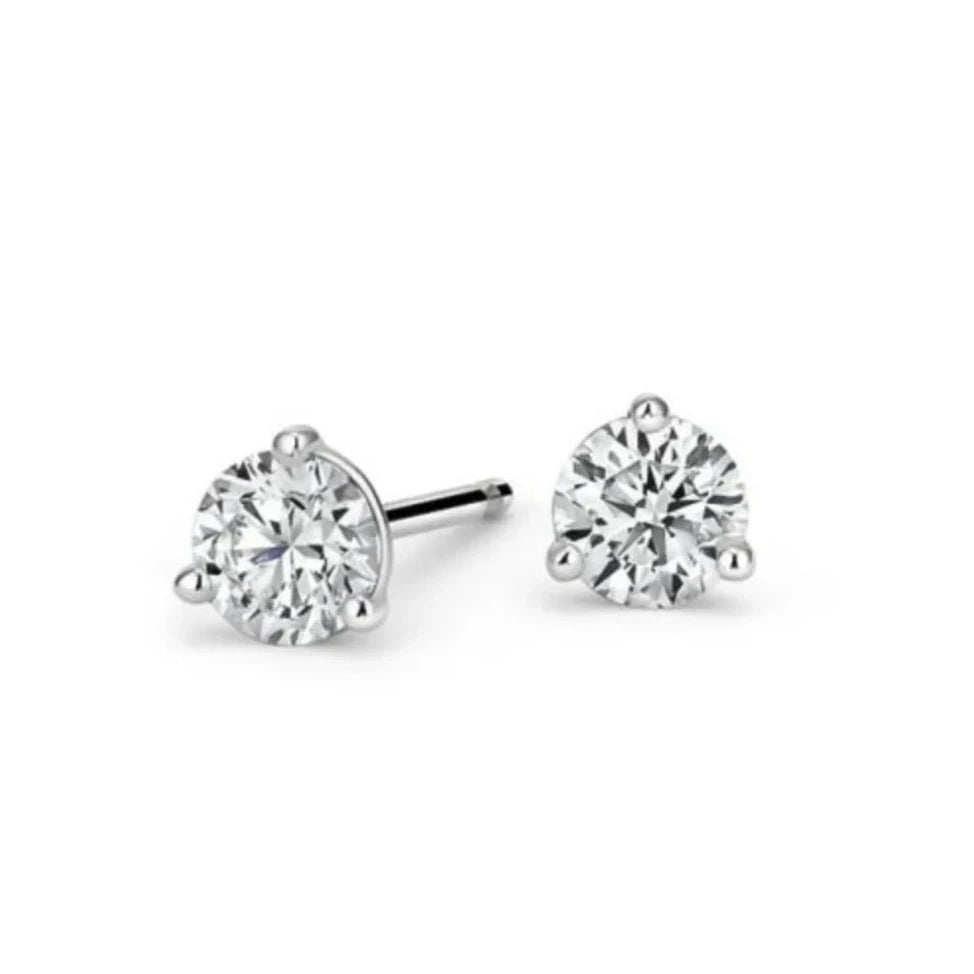 DOORBUSTER: Lab Grown Martini Diamond Stud Earrings, 1/2 CTTW - Carter's Collective Fine Jewelry