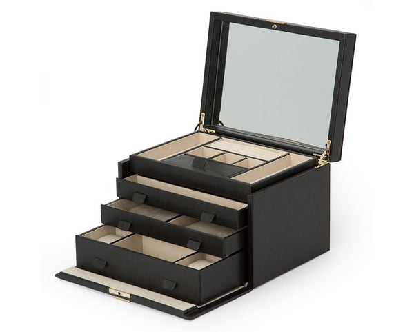 Palermo Large Jewelry Box in Black