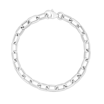 Sterling Silver Paper Clip Chain Necklace, 18 Inches - Carter's Collective Fine Jewelry