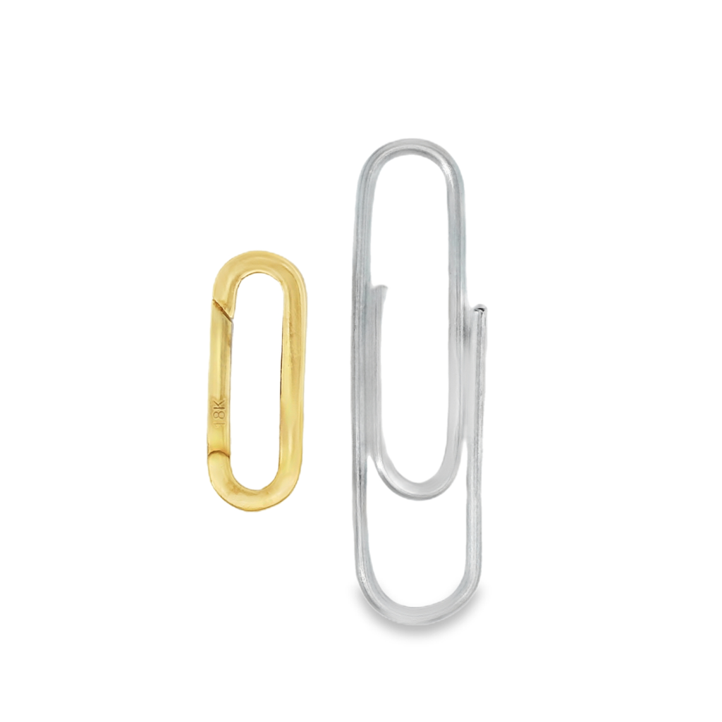 Paper Clip Enhancer Link Charm Clip - Carter's Collective Fine Jewelry