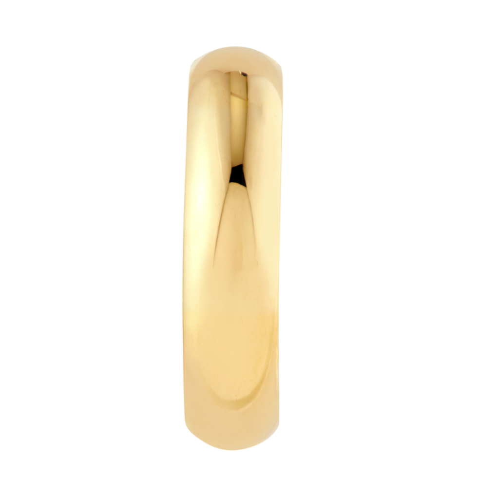 Polished Round Hoop Earrings (Pair)