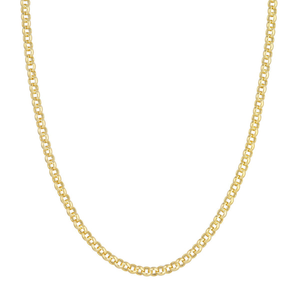 Large Light Rolo Chain Necklace, 20 Inches