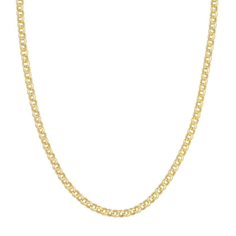 Large Light Rolo Chain Necklace, 20 Inches