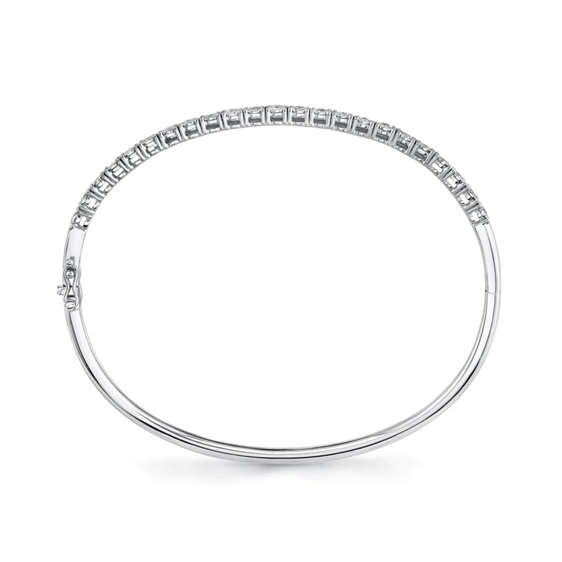 Illusion Set Diamond Bangle Bracelet