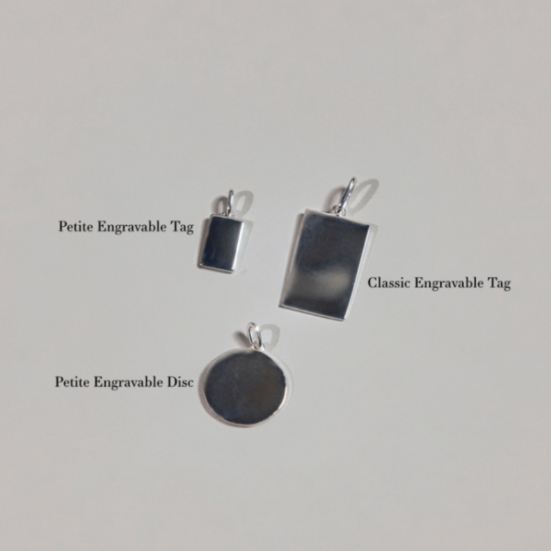 Classic Engravable Tag Charm - Carter's Collective Fine Jewelry
