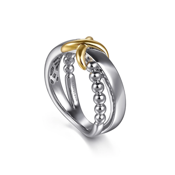 Mixed Metal Bujukan Crossover Ring