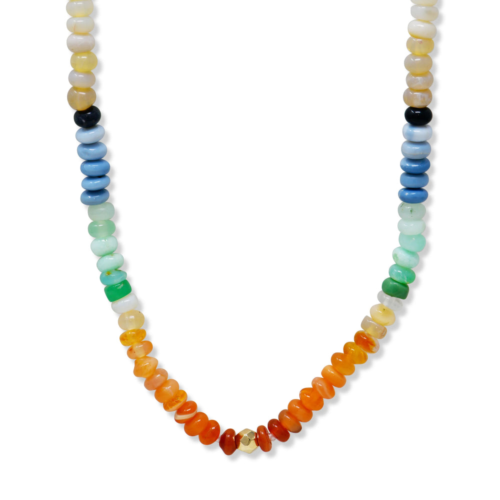 Multicolor Opal Rondelle Necklace - Carter's Collective Fine Jewelry