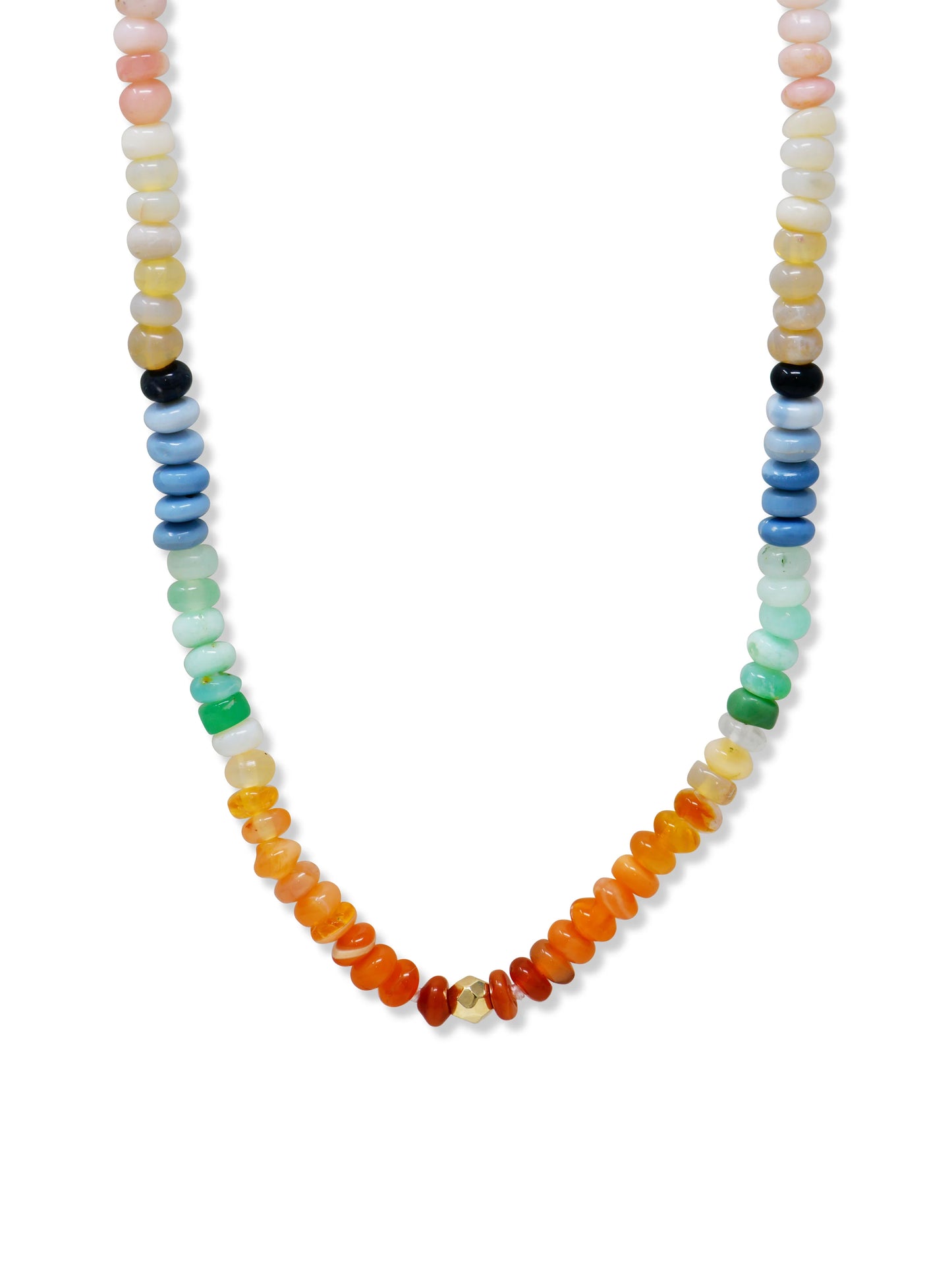 Multicolor Opal Rondelle Necklace - Carter's Collective Fine Jewelry