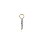 Diamond Bar Earring Charm (Single Charm), 0.10 CTTW - Carter's Collective Fine Jewelry