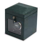 British Racing Green Single Watch Winder with Storage - Carter's Collective Fine Jewelry