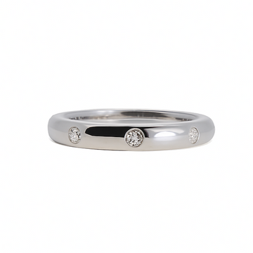 Sunflower Flush Set Diamond Wedding Band, 0.22 CTTW - Carter's Collective Fine Jewelry