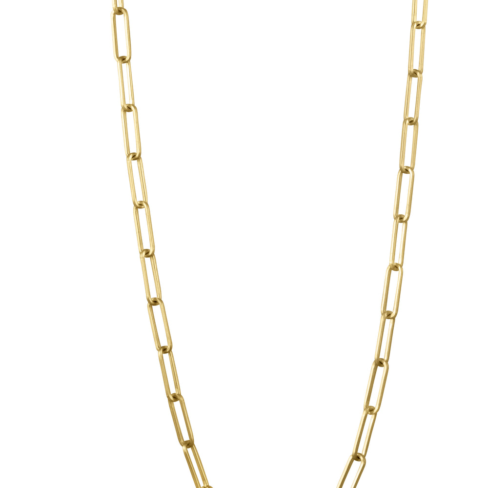 Mini Link Paper Clip Chain Necklace, 18 Inches