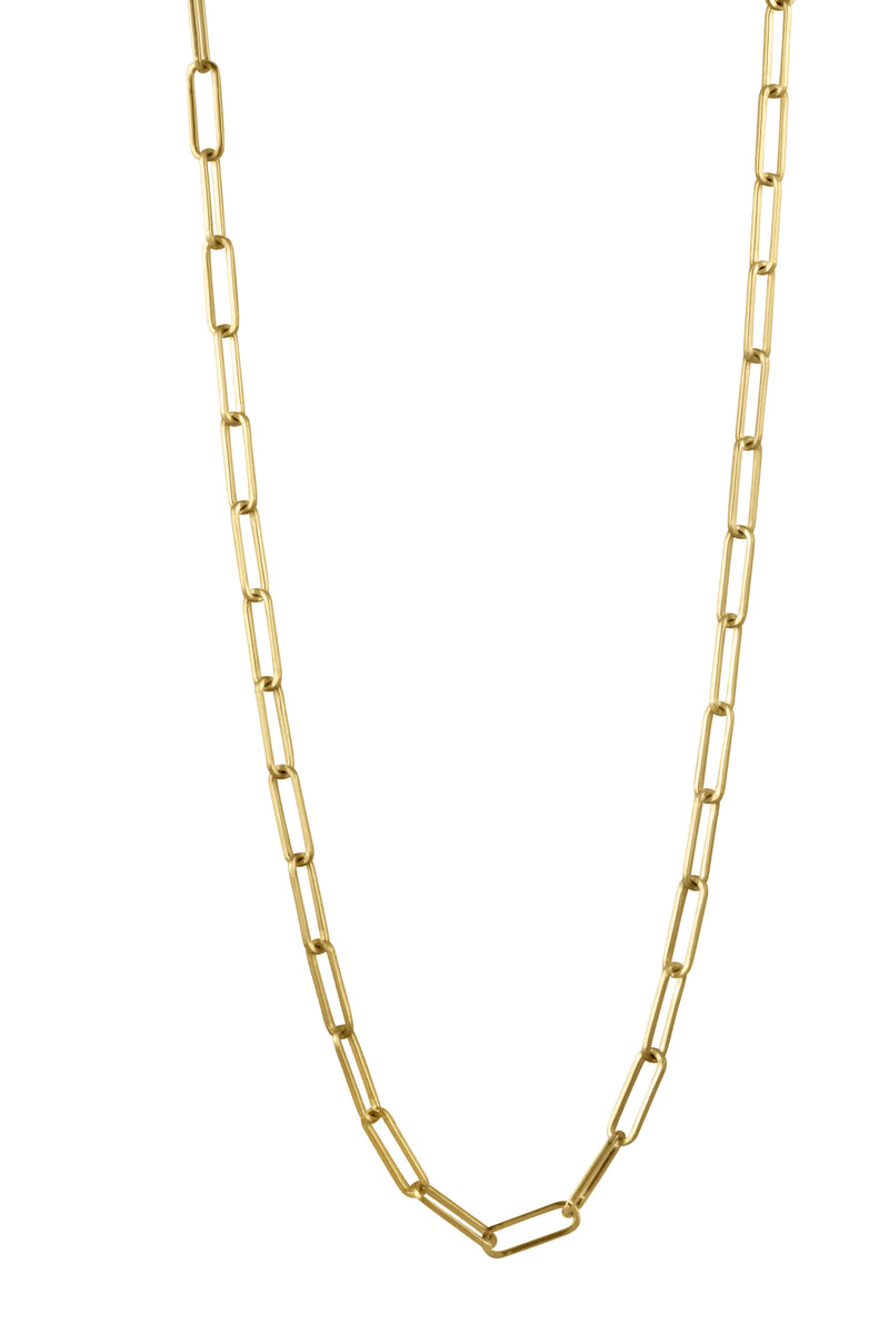 Mini Link Paper Clip Chain Necklace, 18 Inches