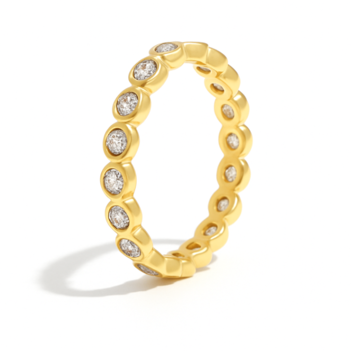 Bezel Set Diamond Eternity Band, 1.57 CTTW - Carter's Collective Fine Jewelry