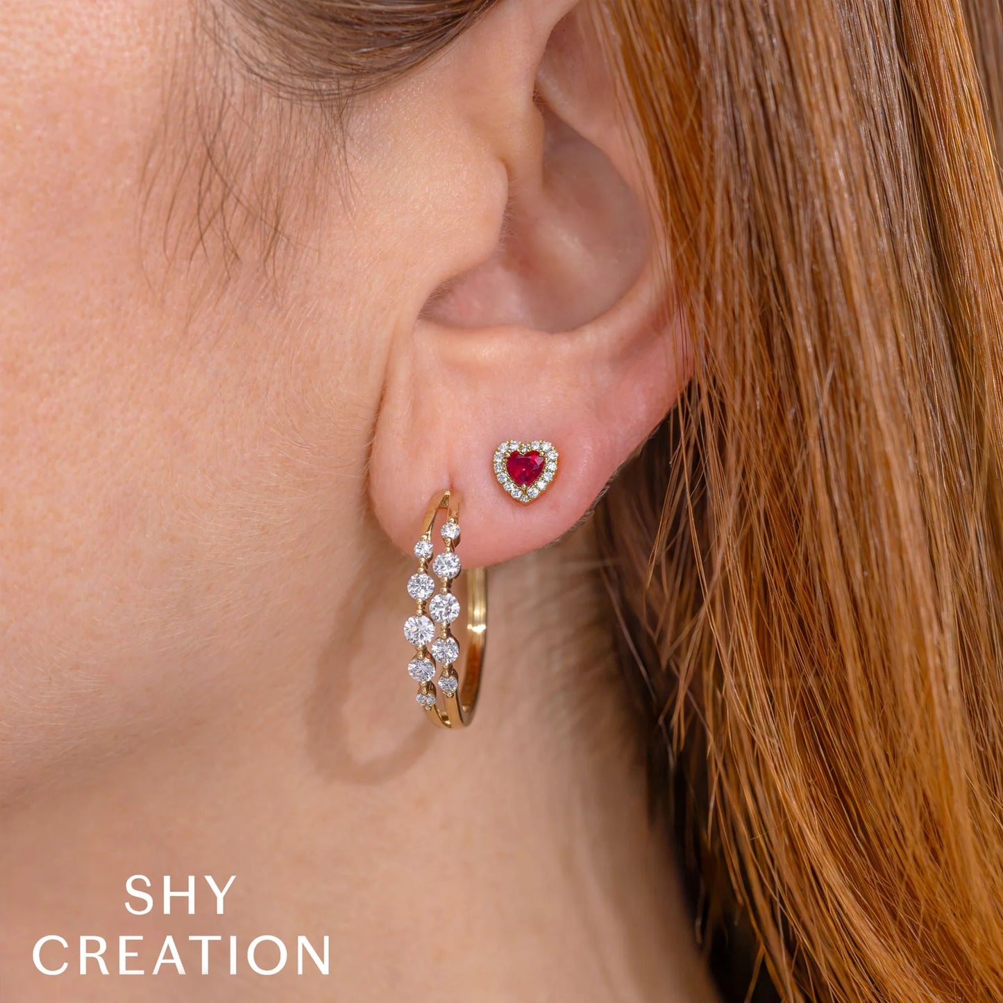 Double Row Diamond Hoop Earrings, 1.32 CTTW - Carter's Collective Fine Jewelry