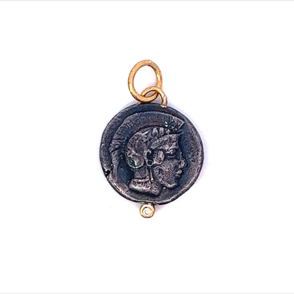 Handmade Athena Coin Charm