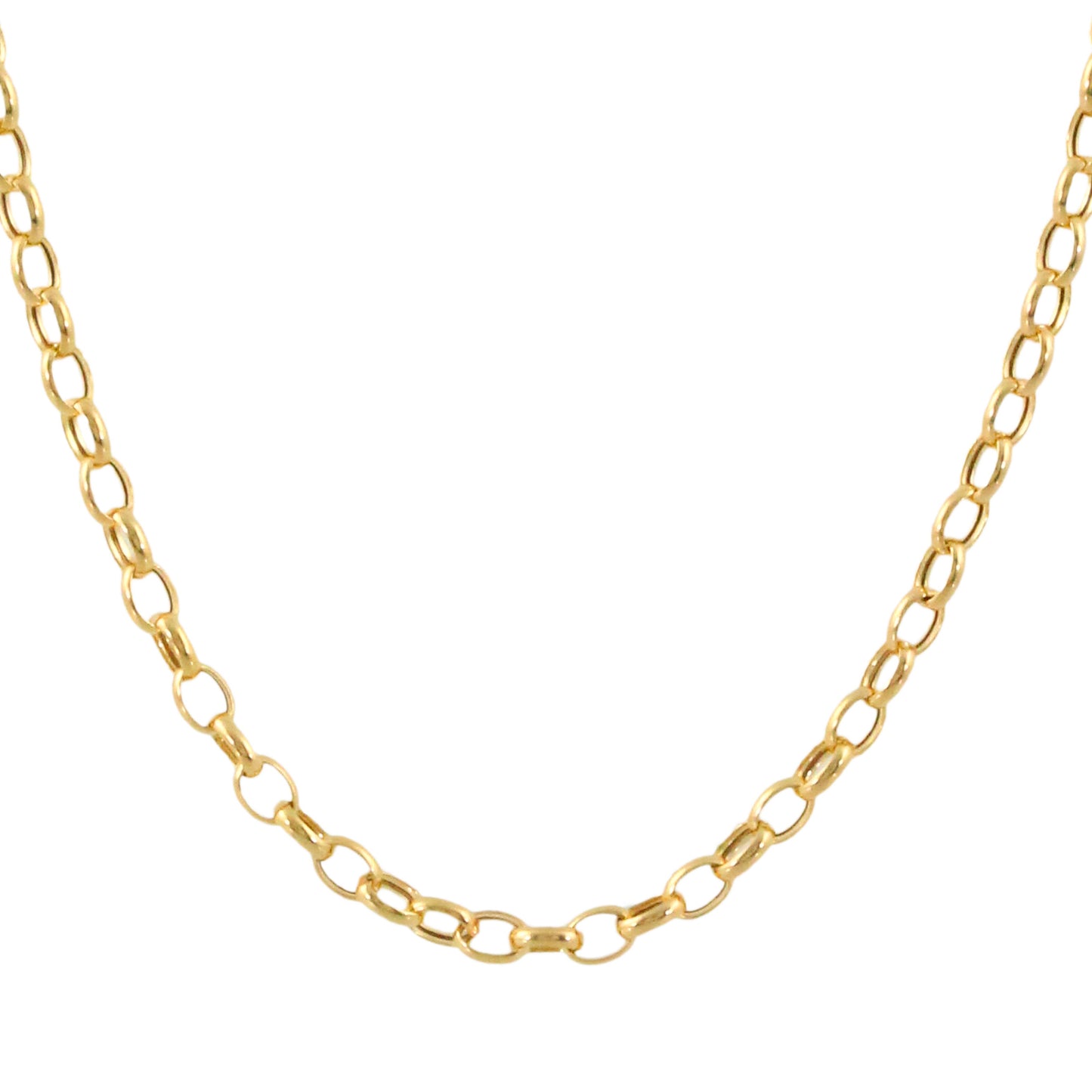 Yellow Gold Oval Rolo Chain - Carter's Collective Fine Jewelry