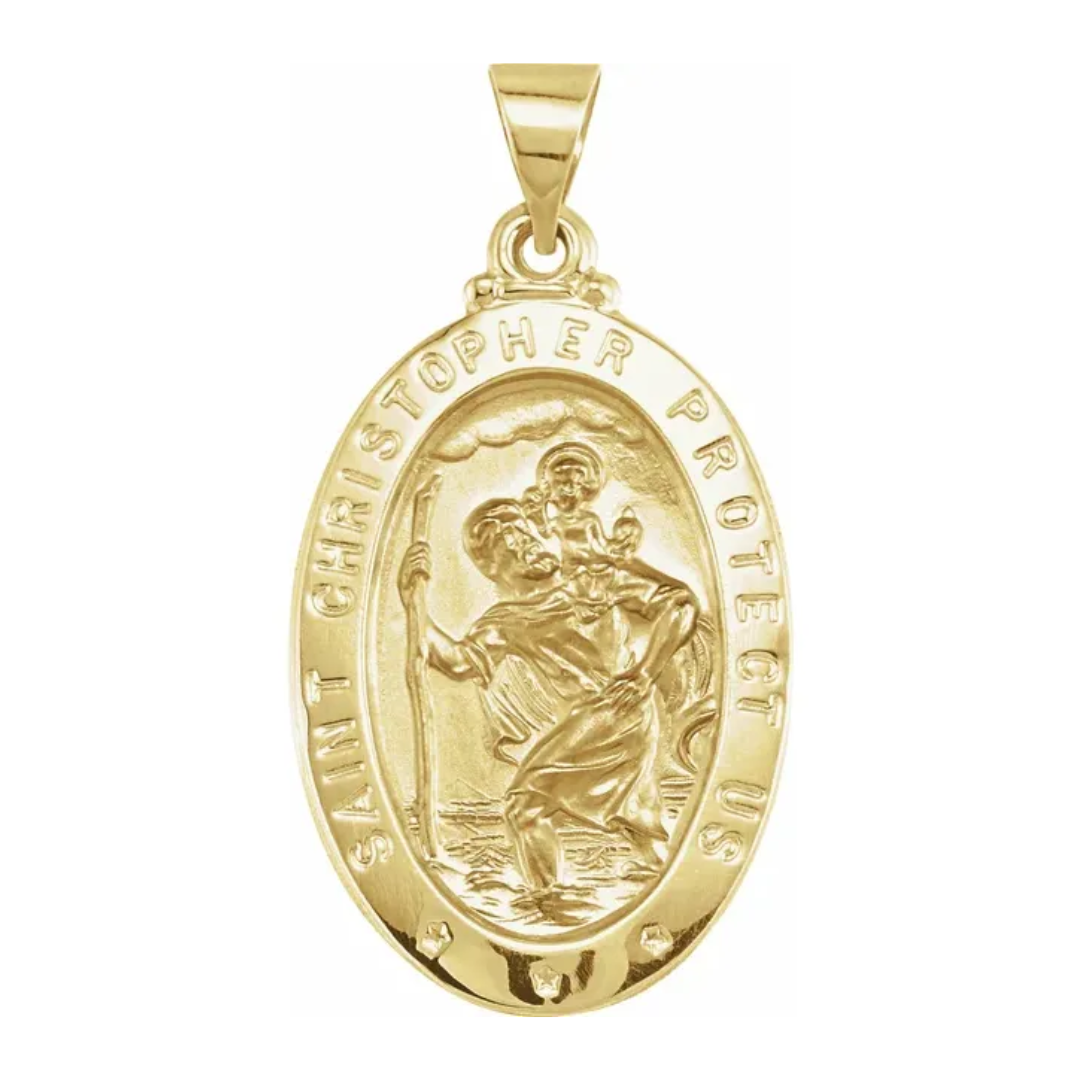 St. Christopher Medal Men's Pendant - Last Chance - Carter's Collective Fine Jewelry