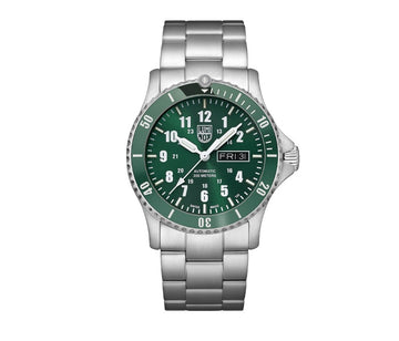 Luminox Automatic Sport Timer Dive Watch Green Dial with Stainless Band, 42mm - Carter's Collective Fine Jewelry