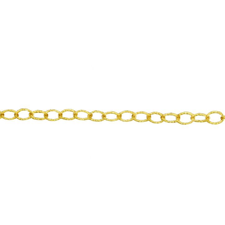 Yellow Gold Athena Textured Cable Chain Customizable Necklace - Carter's Collective Fine Jewelry