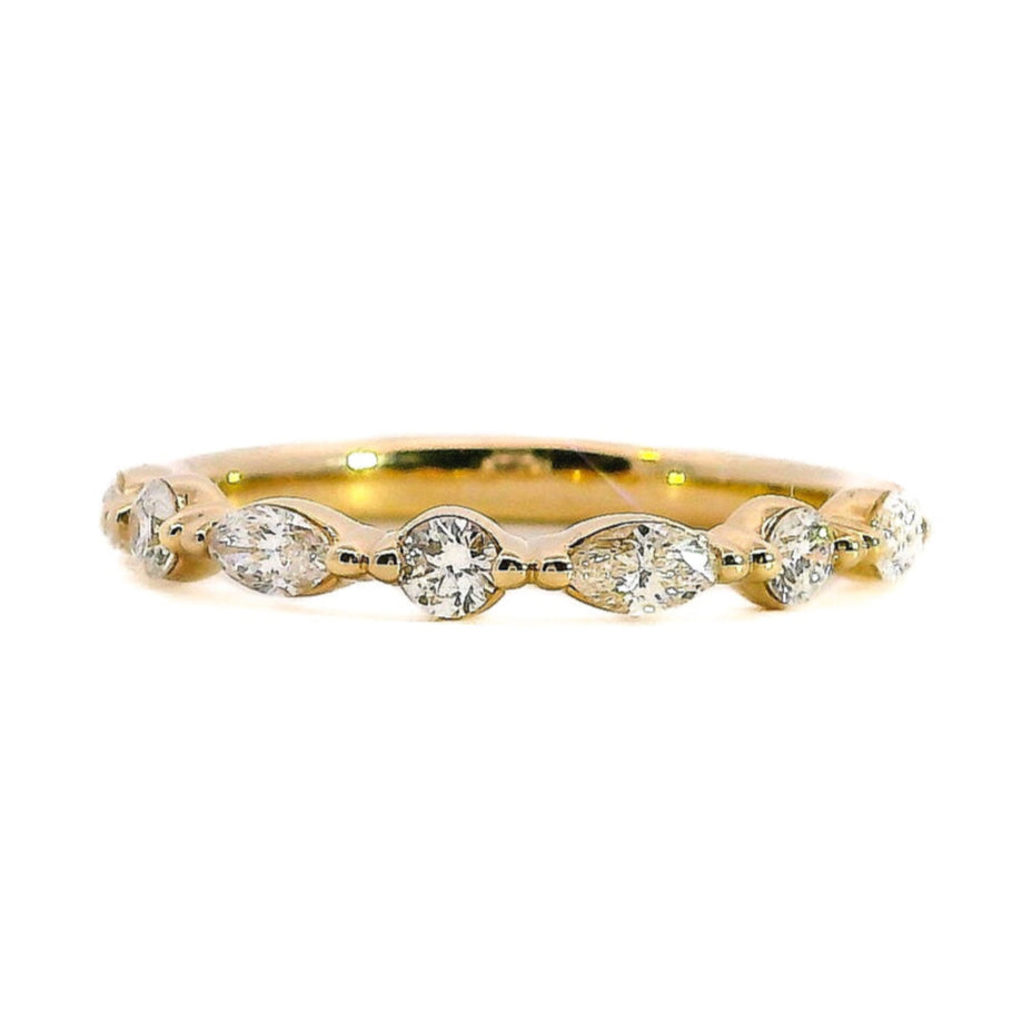 Posey Illusion Diamond Half-Span Wedding Band, 0.46 CTTW - Carter's Collective Fine Jewelry