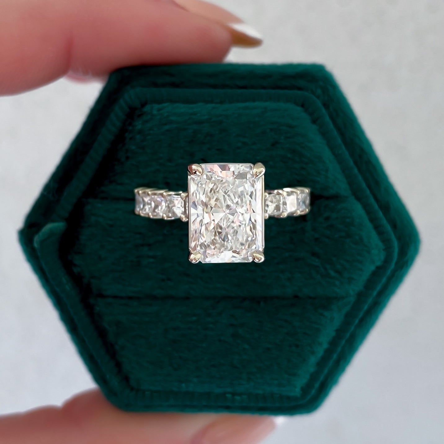 Lab Grown Radiant Cut Diamond Engagement Ring - Carter's Collective Fine Jewelry