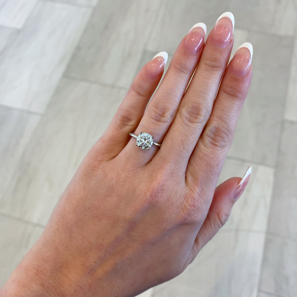 Azalea Natural Round Brilliant Cut Diamond Engagement Ring - Carter's Collective Fine Jewelry